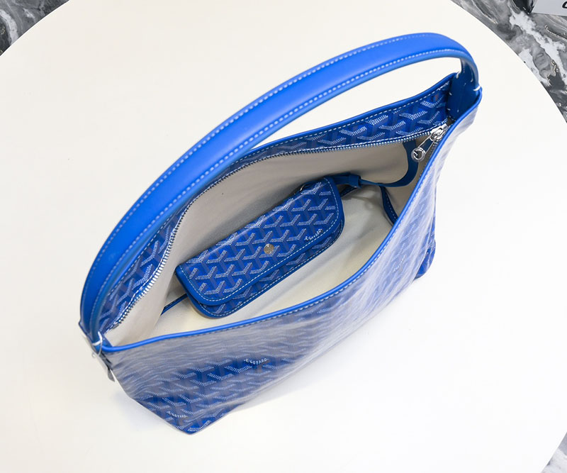 N品 GOYARD ゴヤール ボエム ホーボーバッグ BOHEMEPMLTY10CL10P スカイブルー シルバー金具 激安優良店 - 画像 (2)