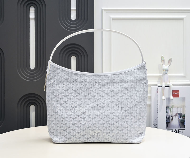 N品 GOYARD ゴヤール ボエム ホーボーバッグ BOHEMEPMLTY50CL50P ホワイト シルバー金具 激安優良店 - 画像 (9)