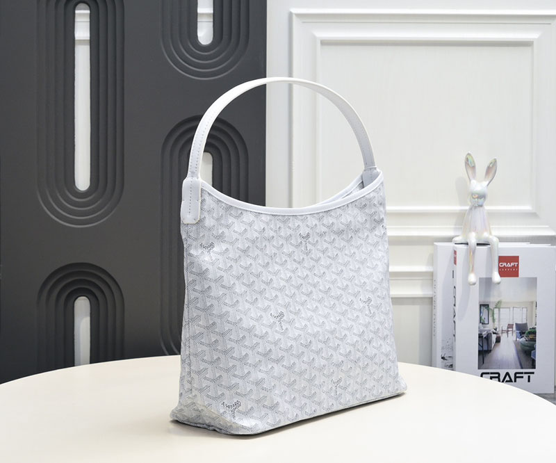 N品 GOYARD ゴヤール ボエム ホーボーバッグ BOHEMEPMLTY50CL50P ホワイト シルバー金具 激安優良店 - 画像 (8)