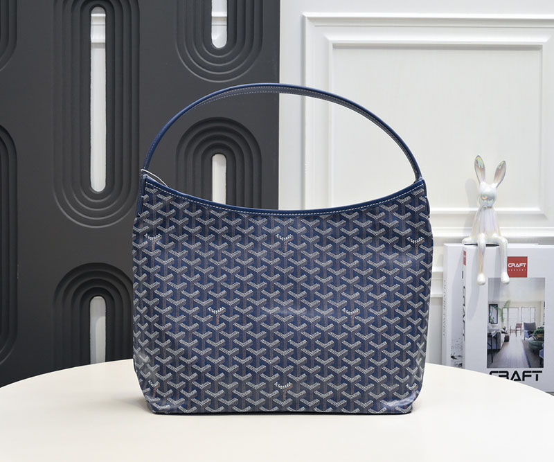 N品 GOYARD ゴヤール ボエム ホーボーバッグ BOHEMEPMLTY12CL12P ネイビーブルー シルバー金具 激安優良店 - 画像 (9)