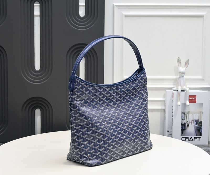 N品 GOYARD ゴヤール ボエム ホーボーバッグ BOHEMEPMLTY12CL12P ネイビーブルー シルバー金具 激安優良店 - 画像 (8)