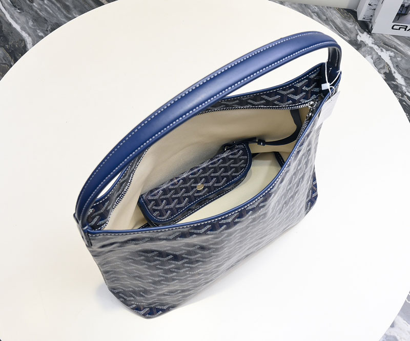 N品 GOYARD ゴヤール ボエム ホーボーバッグ BOHEMEPMLTY12CL12P ネイビーブルー シルバー金具 激安優良店 - 画像 (2)