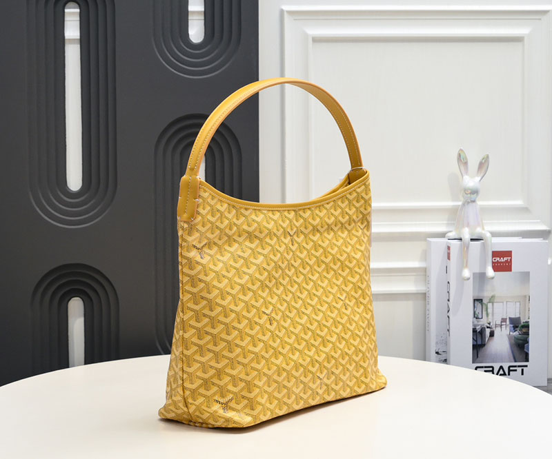 N品 GOYARD ゴヤール ボエム ホーボーバッグ BOHEMEPMLTY08CL08P イエロー シルバー金具 激安優良店 - 画像 (8)