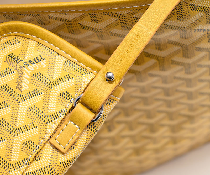 N品 GOYARD ゴヤール ボエム ホーボーバッグ BOHEMEPMLTY08CL08P イエロー シルバー金具 激安優良店 - 画像 (3)