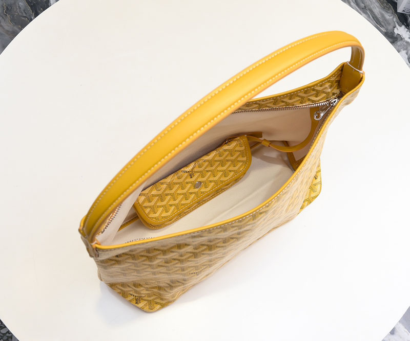 N品 GOYARD ゴヤール ボエム ホーボーバッグ BOHEMEPMLTY08CL08P イエロー シルバー金具 激安優良店 - 画像 (2)