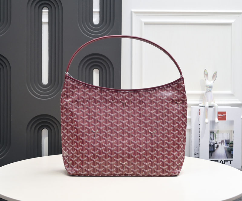 N品 GOYARD ゴヤール ボエム ホーボーバッグ BOHEMEPMLTY33CL33P バーガンディ シルバー金具 激安優良店 - 画像 (9)