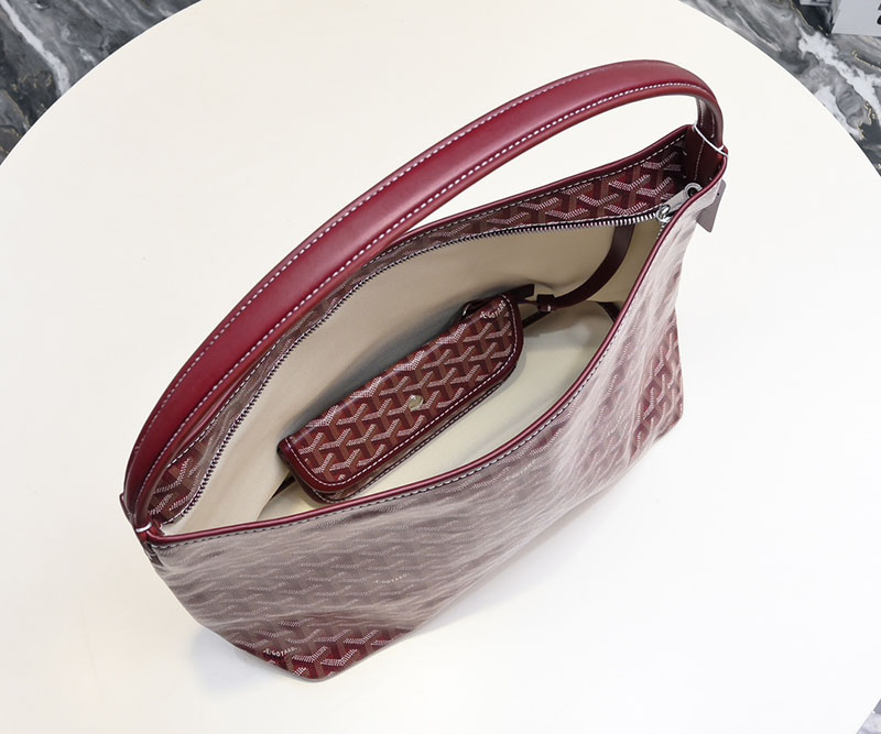 N品 GOYARD ゴヤール ボエム ホーボーバッグ BOHEMEPMLTY33CL33P バーガンディ シルバー金具 激安優良店 - 画像 (2)