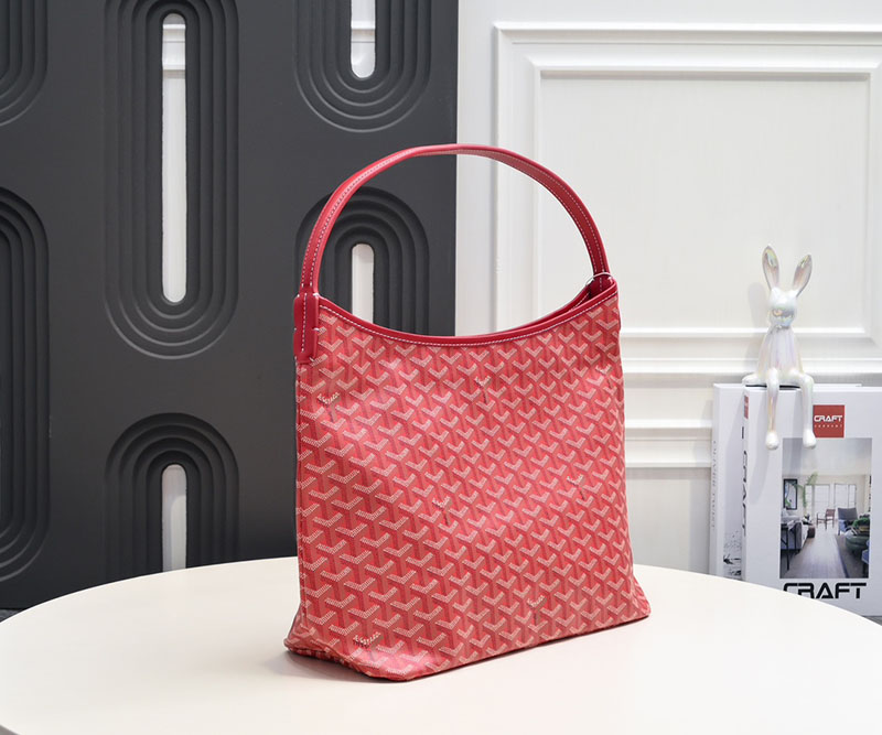 N品 GOYARD ゴヤール ボエム ホーボーバッグ BOHEMEPMLTY02CL02P レッド シルバー金具 激安優良店 - 画像 (8)