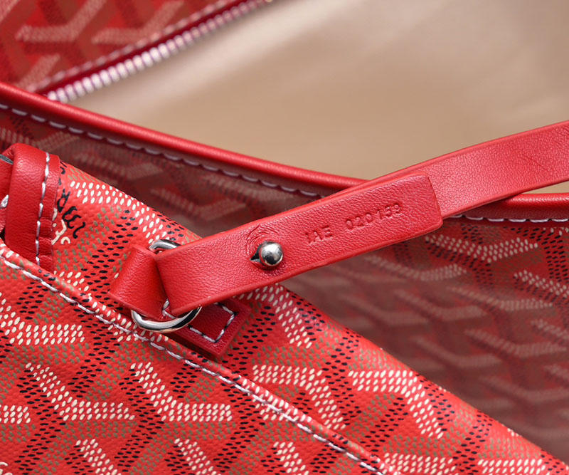 N品 GOYARD ゴヤール ボエム ホーボーバッグ BOHEMEPMLTY02CL02P レッド シルバー金具 激安優良店 - 画像 (3)