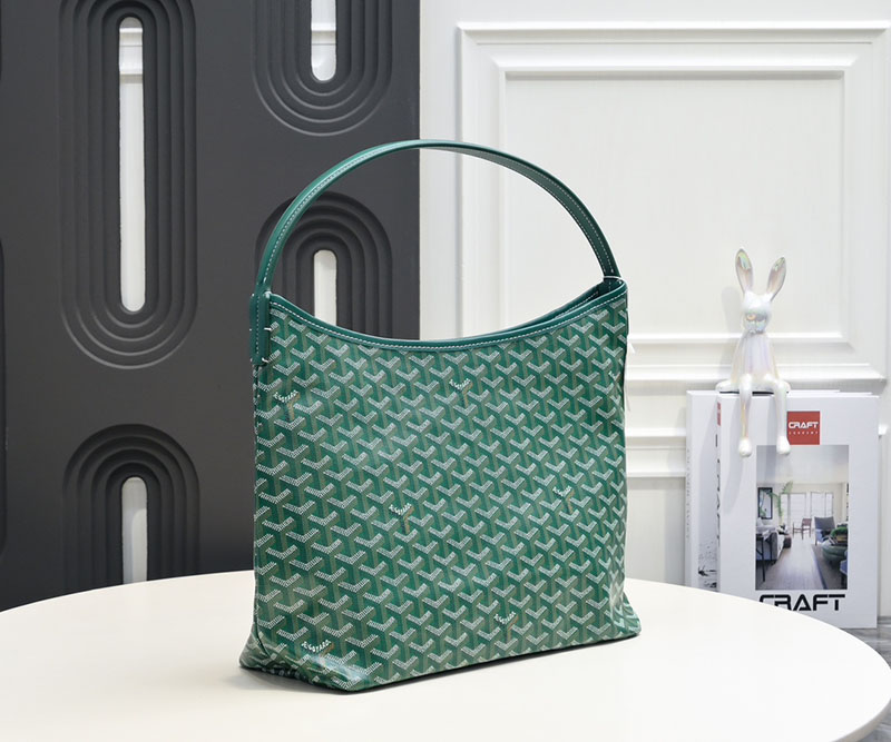 N品 GOYARD ゴヤール ボエム ホーボーバッグ BOHEMEPMLTY09CL09P グリーン シルバー金具 激安優良店 - 画像 (8)