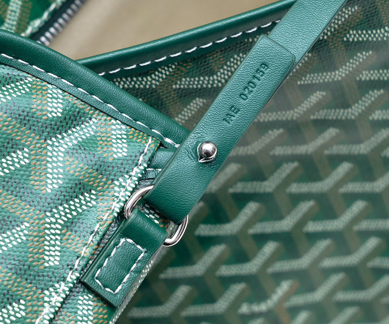 N品 GOYARD ゴヤール ボエム ホーボーバッグ BOHEMEPMLTY09CL09P グリーン シルバー金具 激安優良店 - 画像 (4)