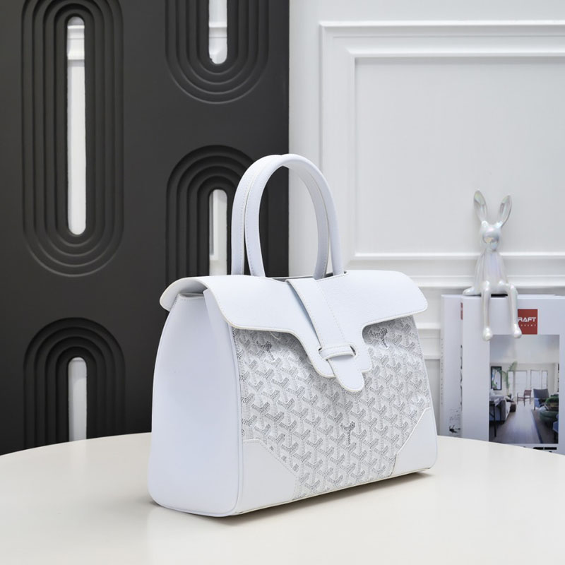 N品 GOYARD ゴヤール サイゴン トートバッグ SAIGOCMMLTY50CL50P ホワイト シルバー金具 激安優良店 - 画像 (9)