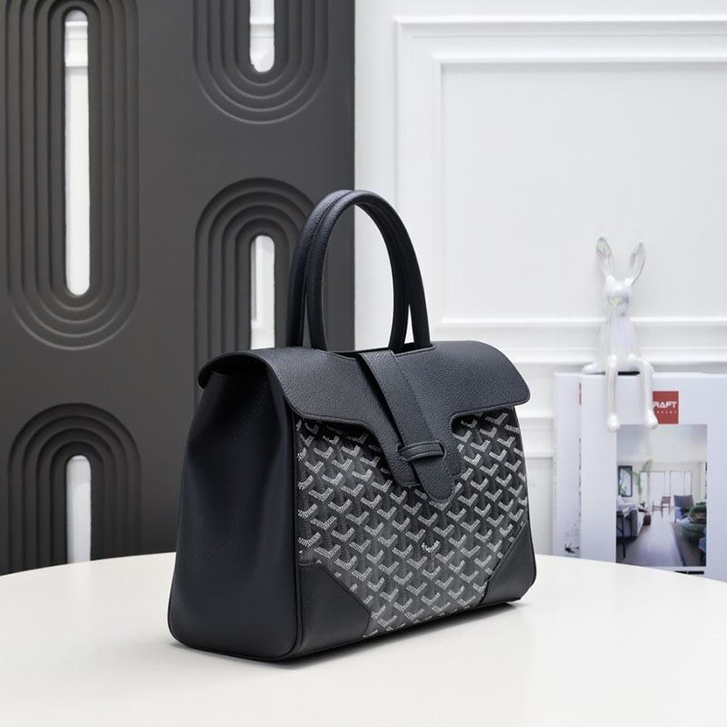N品 GOYARD ゴヤール サイゴン トートバッグ SAIGOCMMLTY01CL01P ブラック シルバー金具 激安優良店 - 画像 (9)