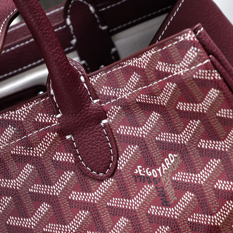 N品 GOYARD ゴヤール サイゴン トートバッグ SAIGOCMMLTY33CL33P バーガンディ シルバー金具 激安優良店 - 画像 (4)