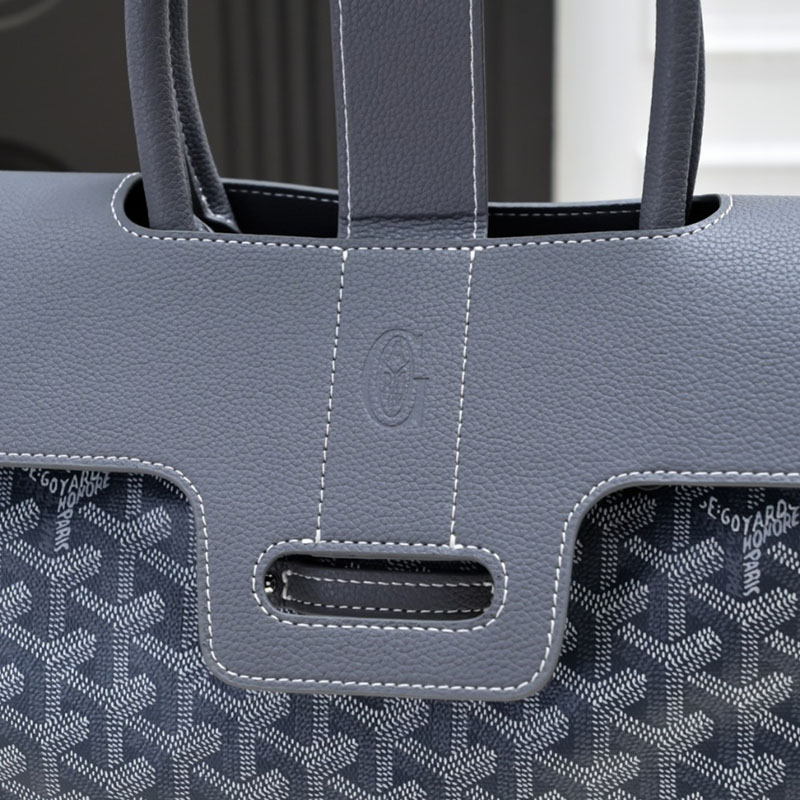 N品 GOYARD ゴヤール サイゴン トートバッグ SAIGOCMMLTY51CL51P グレー シルバー金具 激安優良店 - 画像 (5)