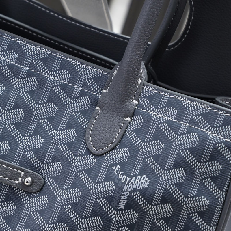 N品 GOYARD ゴヤール サイゴン トートバッグ SAIGOCMMLTY51CL51P グレー シルバー金具 激安優良店 - 画像 (4)