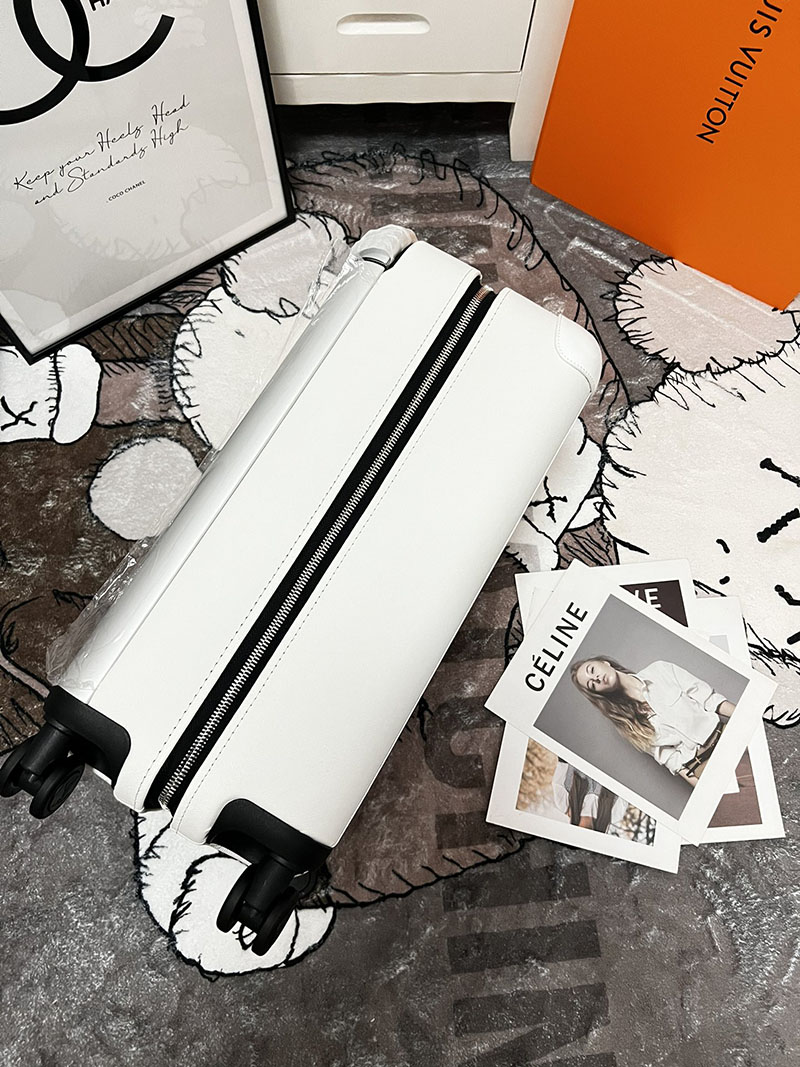 ルイヴィトン スーツケース/キャリーバッグ 新品 ホライゾン 55 ホワイト M10149 モノグラム・キャンバス シルバー金具 - 画像 (7)