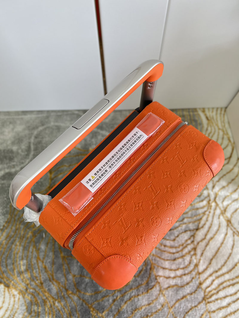 ルイヴィトン スーツケース/キャリーバッグ 新品 ホライゾン 55 ボルケーノオレンジ M23629 トリヨンレザー シルバー金具 - 画像 (4)