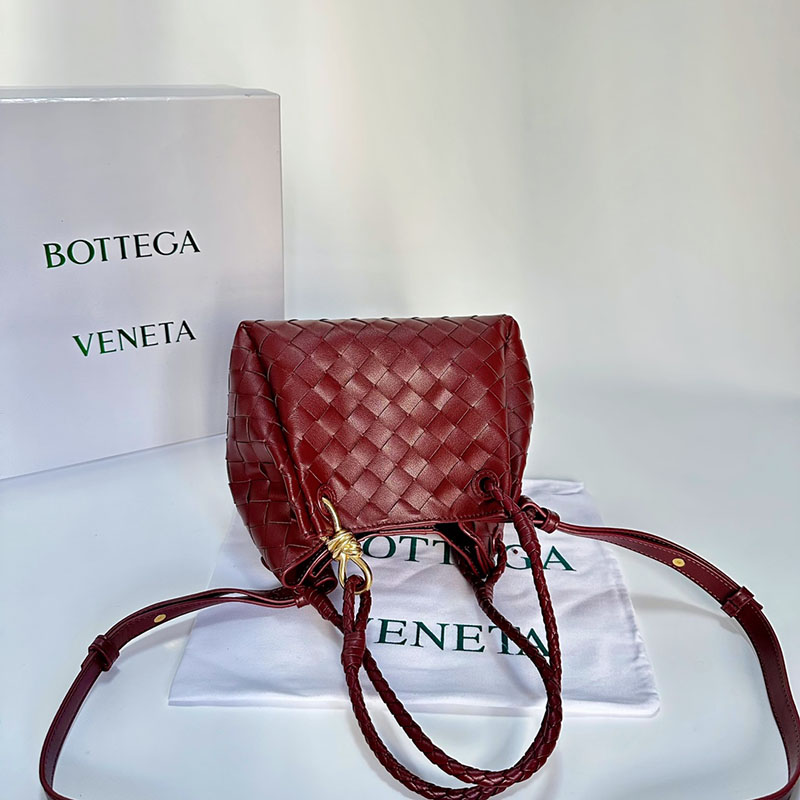 N品 Bottega Veneta ボッテガ・ヴェネタ スモール パラシュート バローロ 796569VCPPT2250 ラムスキン ゴールド金具 激安優良店 - 画像 (4)