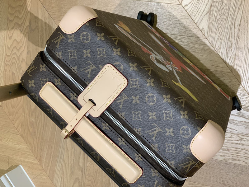 ルイヴィトン スーツケース/キャリーバッグ 新品 ホライゾン 55 ブラウン マルチカラー モノグラム・エクリプス キャンバス シルバー金具 - 画像 (5)