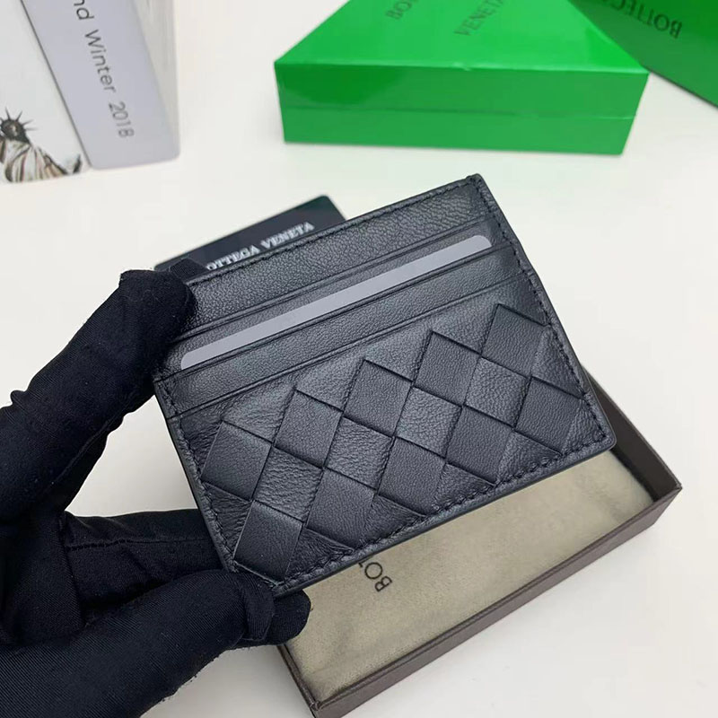 最高級ボッテガスーパーコピー ボッテガヴェネタカードケースコピー イントレチャート クレジットカードケース ブラック 742325VCPP38425 ラムスキン、カーフ - 画像 (3)