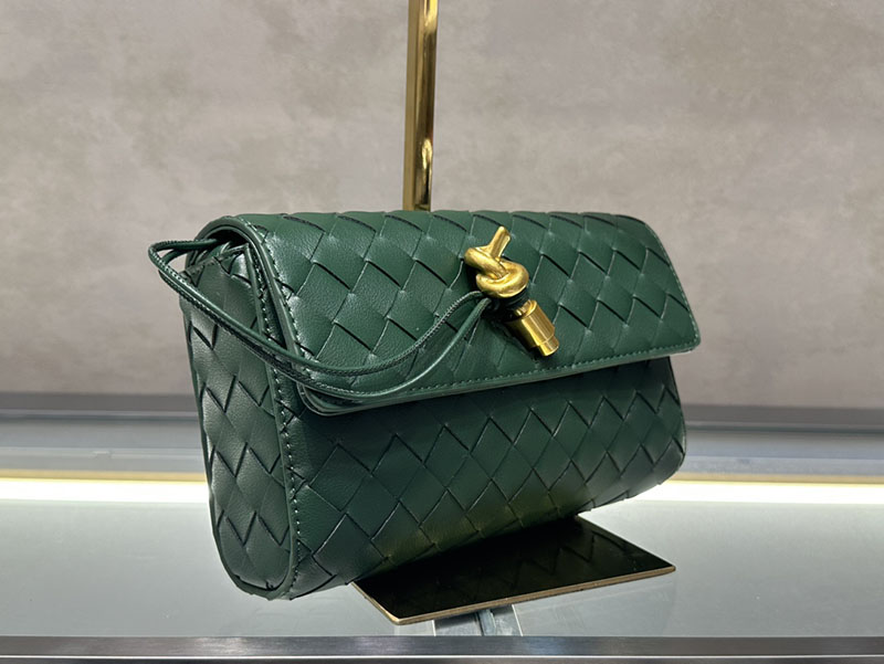 N品 Bottega Veneta ボッテガ・ヴェネタ Andiamo ショルダーバッグ エメラルド グリーン 9905B1VCPP33049 ラムスキン、カーフ ゴールド金具 激安優良店 - 画像 (7)