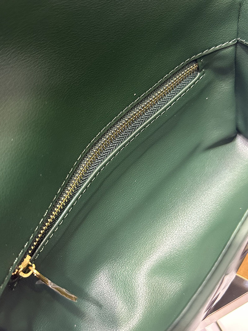 N品 Bottega Veneta ボッテガ・ヴェネタ Andiamo ショルダーバッグ エメラルド グリーン 9905B1VCPP33049 ラムスキン、カーフ ゴールド金具 激安優良店 - 画像 (2)