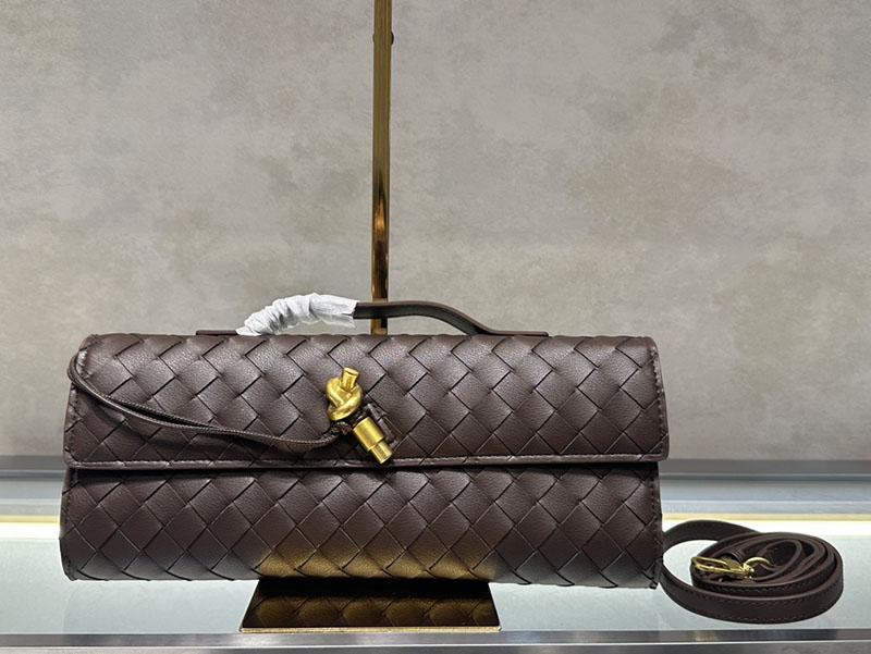 N品 Bottega Veneta ボッテガ・ヴェネタ アンディアーモ クラッチバッグ フォンデンテ 741511VCPP32190 ラムスキン、カーフ ゴールド金具 激安優良店 - 画像 (6)