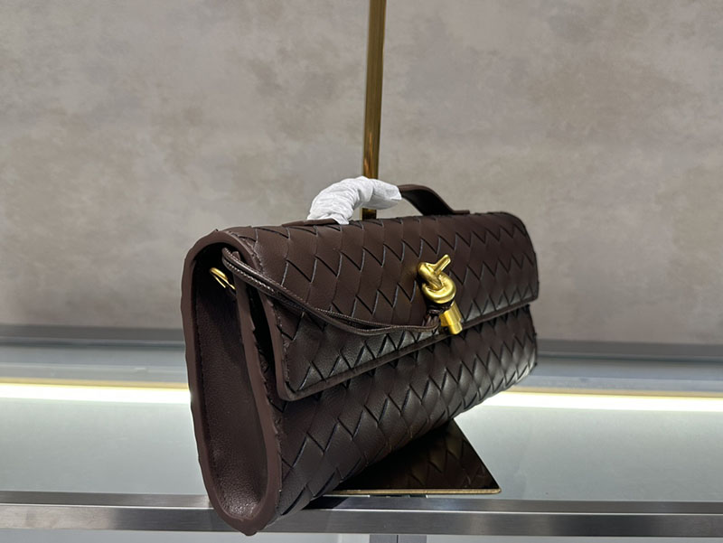 N品 Bottega Veneta ボッテガ・ヴェネタ アンディアーモ クラッチバッグ フォンデンテ 741511VCPP32190 ラムスキン、カーフ ゴールド金具 激安優良店 - 画像 (5)