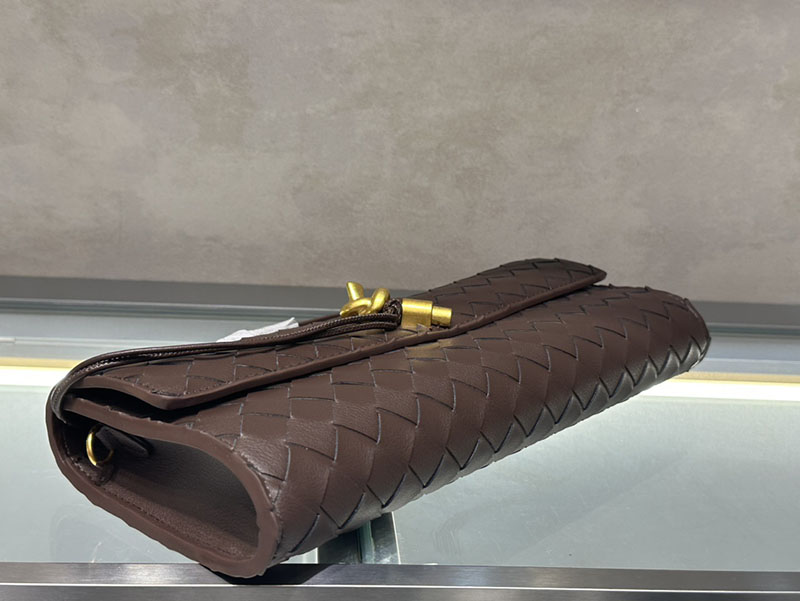 N品 Bottega Veneta ボッテガ・ヴェネタ アンディアーモ クラッチバッグ フォンデンテ 741511VCPP32190 ラムスキン、カーフ ゴールド金具 激安優良店 - 画像 (4)