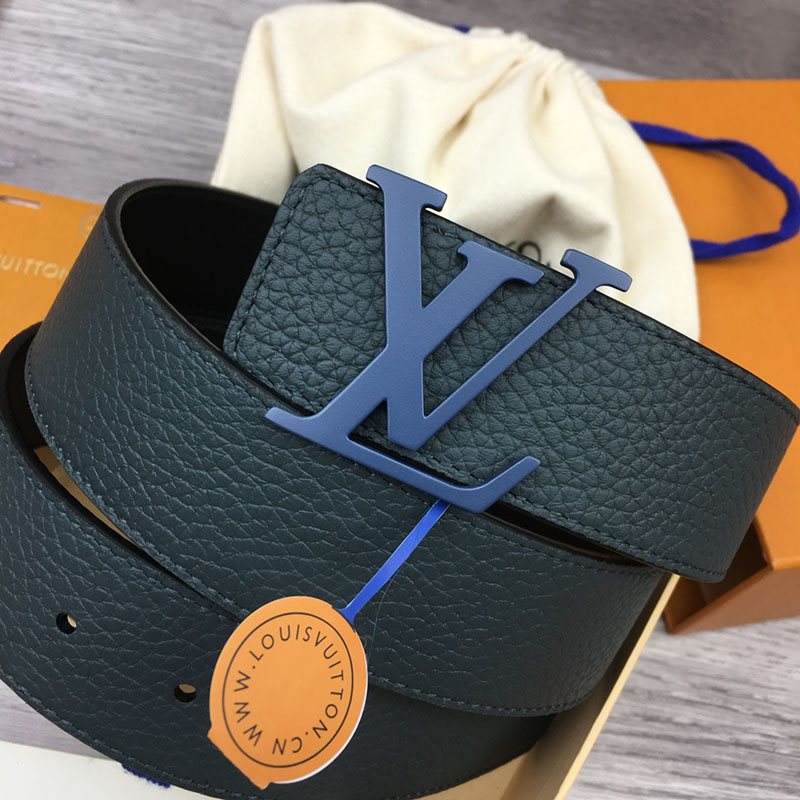 ルイヴィトン ベルト・LV イニシャル 40MM リバーシブル ブラック トリヨンレザー ブルー金具 ヴィトン ベルト メンズ 人気 2410640 - 画像 (9)