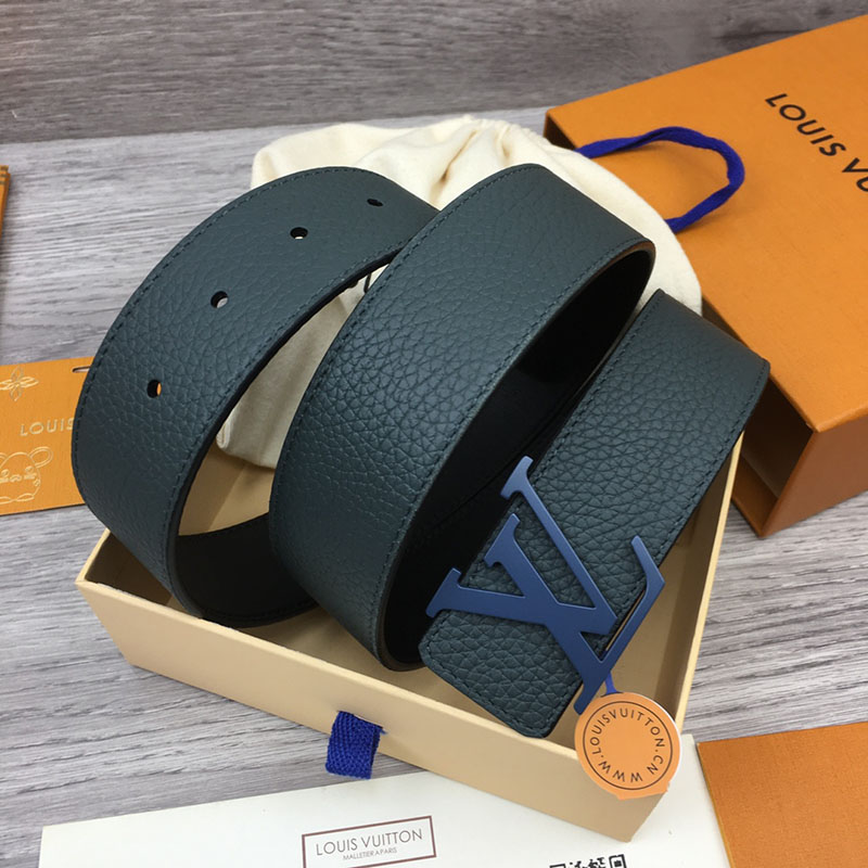 ルイヴィトン ベルト・LV イニシャル 40MM リバーシブル ブラック トリヨンレザー ブルー金具 ヴィトン ベルト メンズ 人気 2410640 - 画像 (8)