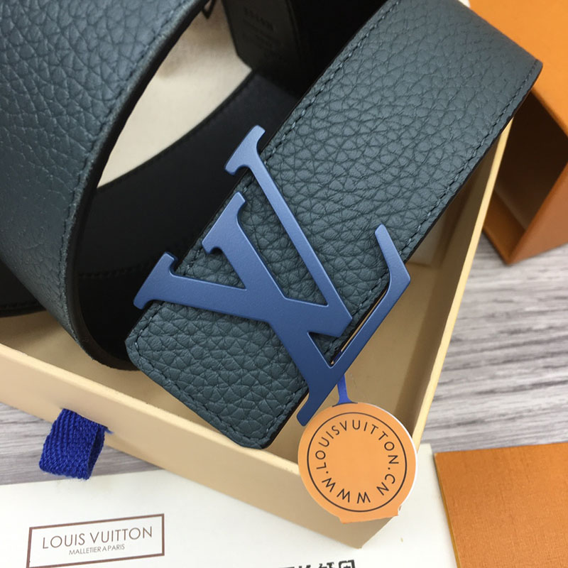 ルイヴィトン ベルト・LV イニシャル 40MM リバーシブル ブラック トリヨンレザー ブルー金具 ヴィトン ベルト メンズ 人気 2410640 - 画像 (7)