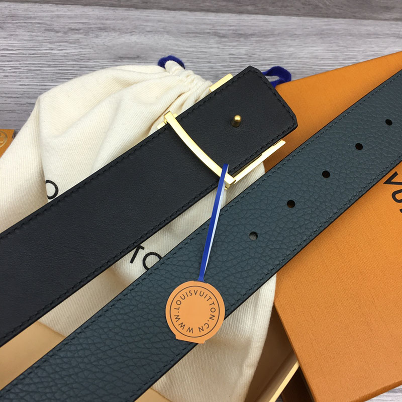 ルイヴィトン ベルト・LV イニシャル 40MM リバーシブル ブラック トリヨンレザー ゴールド金具 ヴィトン ベルト メンズ 人気 2410642 - 画像 (6)