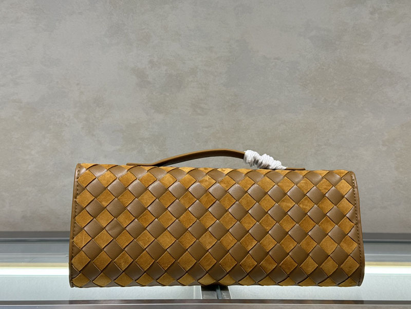 N品 Bottega Veneta ボッテガ・ヴェネタ アンディアーモ クラッチバッグ キャラメルXフォンデンテ 741511VCPP39999 ラムスキン、カーフ ゴールド金具 激安優良店 - 画像 (5)