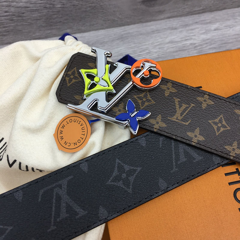 ルイヴィトン ベルト・LV イニシャル 40MM リバーシブル ブラウン トリヨンレザー シルバー金具 ヴィトン ベルト メンズ 人気 2410643 - 画像 (5)