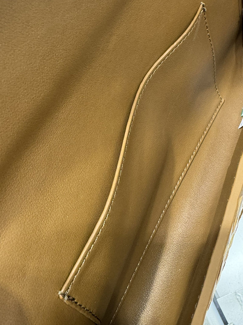 N品 Bottega Veneta ボッテガ・ヴェネタ アンディアーモ クラッチバッグ キャラメルXフォンデンテ 741511VCPP39999 ラムスキン、カーフ ゴールド金具 激安優良店 - 画像 (2)