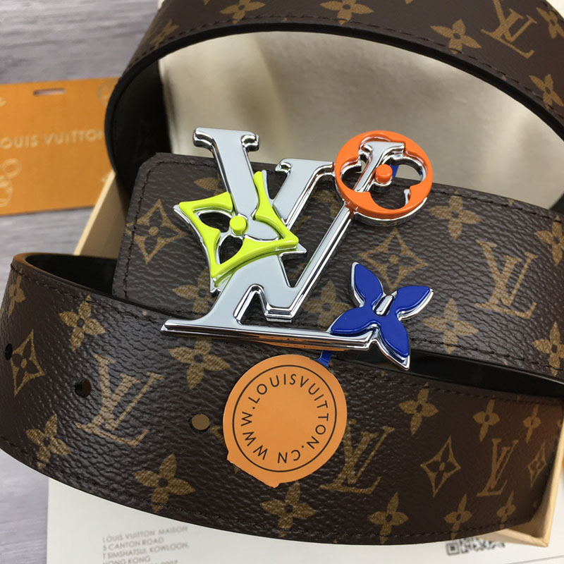 ルイヴィトン ベルト・LV イニシャル 40MM リバーシブル ブラウン トリヨンレザー シルバー金具 ヴィトン ベルト メンズ 人気 2410643 - 画像 (3)