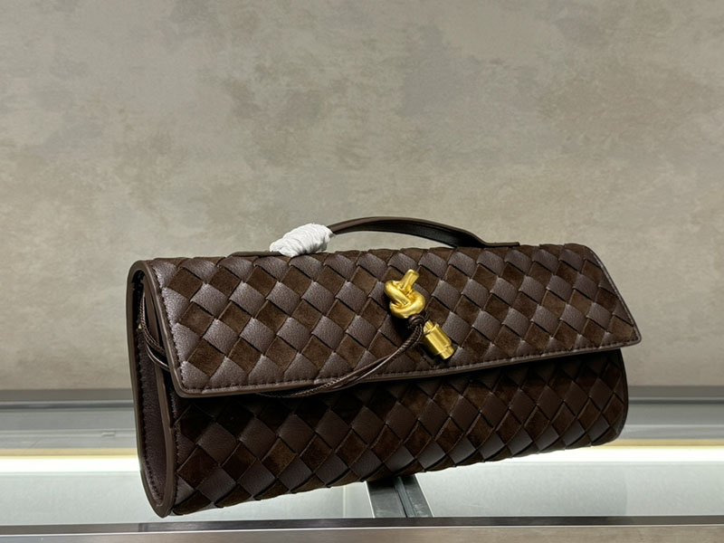 N品 Bottega Veneta ボッテガ・ヴェネタ アンディアーモ クラッチバッグ フォンデンテ 741511VCPP32132 ラムスキン、カーフ ゴールド金具 激安優良店 - 画像 (6)