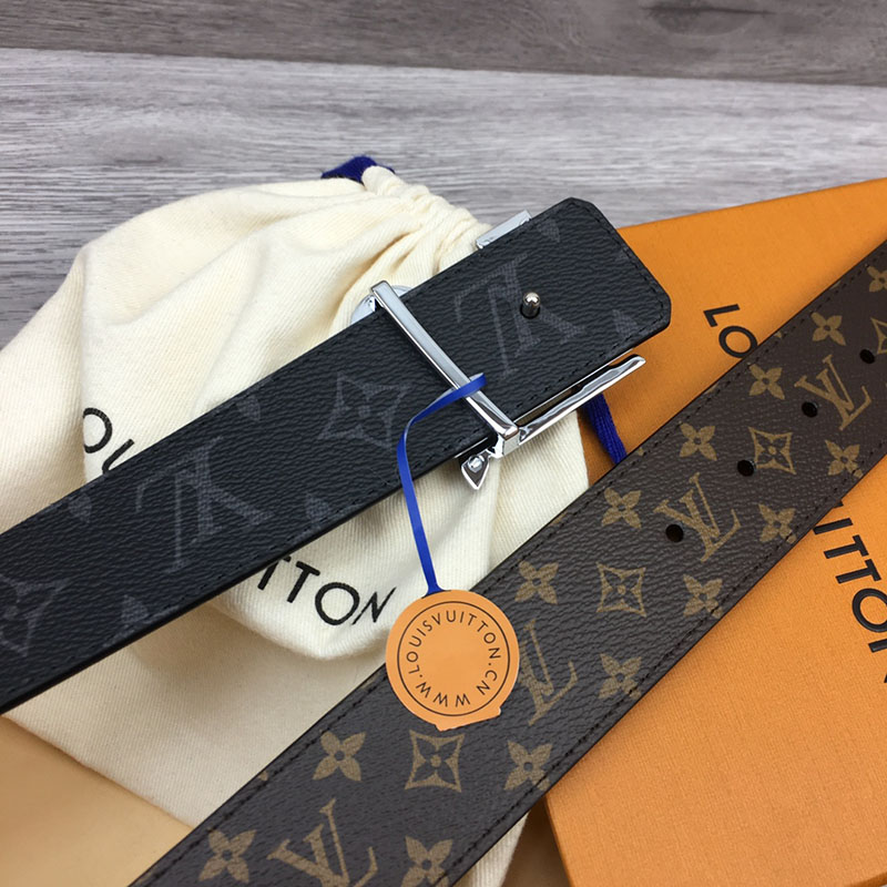 ルイヴィトン ベルト・LV イニシャル 40MM リバーシブル ブラウン トリヨンレザー シルバー金具 ヴィトン ベルト メンズ 人気 2410644 - 画像 (6)