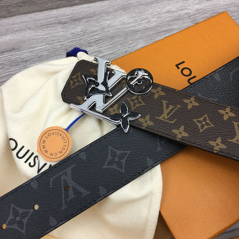 ルイヴィトン ベルト・LV イニシャル 40MM リバーシブル ブラウン トリヨンレザー シルバー金具 ヴィトン ベルト メンズ 人気 2410644 - 画像 (5)