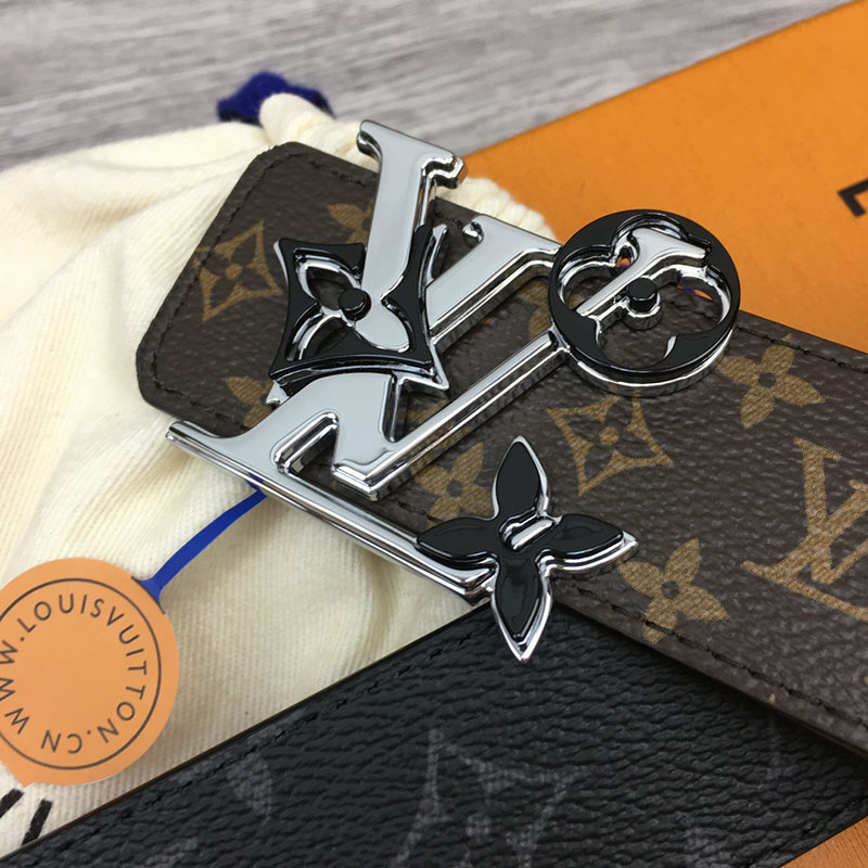 ルイヴィトン ベルト・LV イニシャル 40MM リバーシブル ブラウン トリヨンレザー シルバー金具 ヴィトン ベルト メンズ 人気 2410644 - 画像 (4)