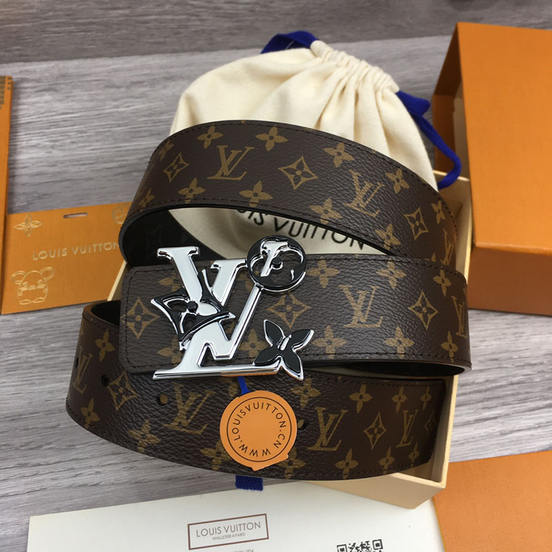 ルイヴィトン ベルト・LV イニシャル 40MM リバーシブル ブラウン トリヨンレザー シルバー金具 ヴィトン ベルト メンズ 人気 2410644 - 画像 (3)