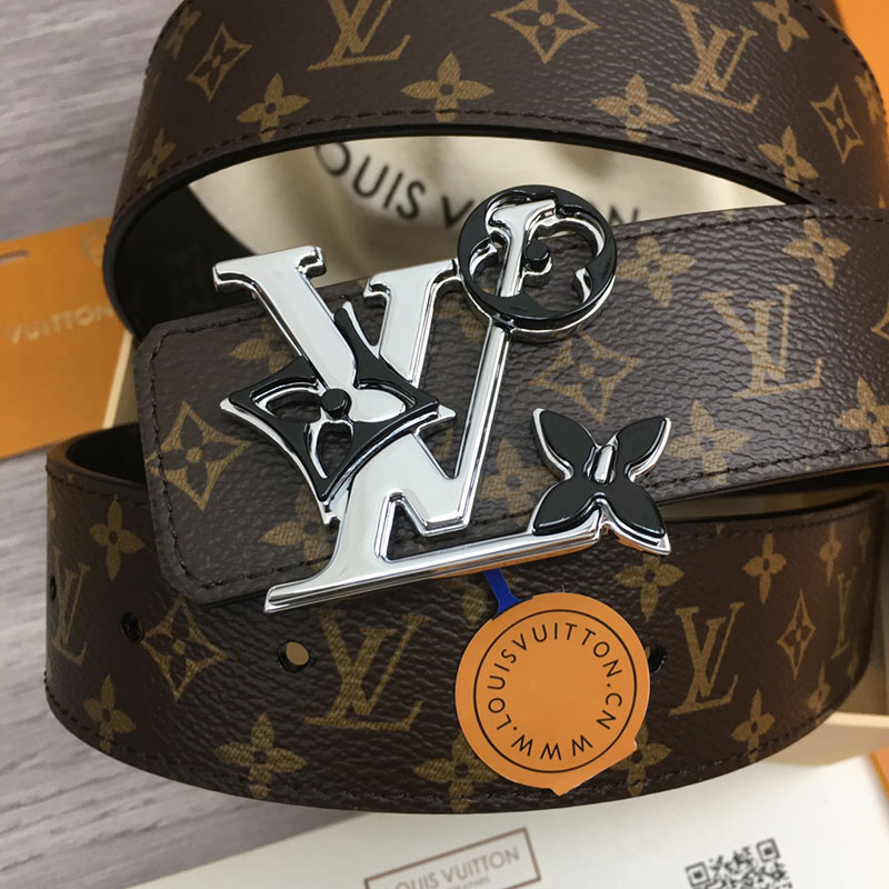 ルイヴィトン ベルト・LV イニシャル 40MM リバーシブル ブラウン トリヨンレザー シルバー金具 ヴィトン ベルト メンズ 人気 2410644 - 画像 (2)
