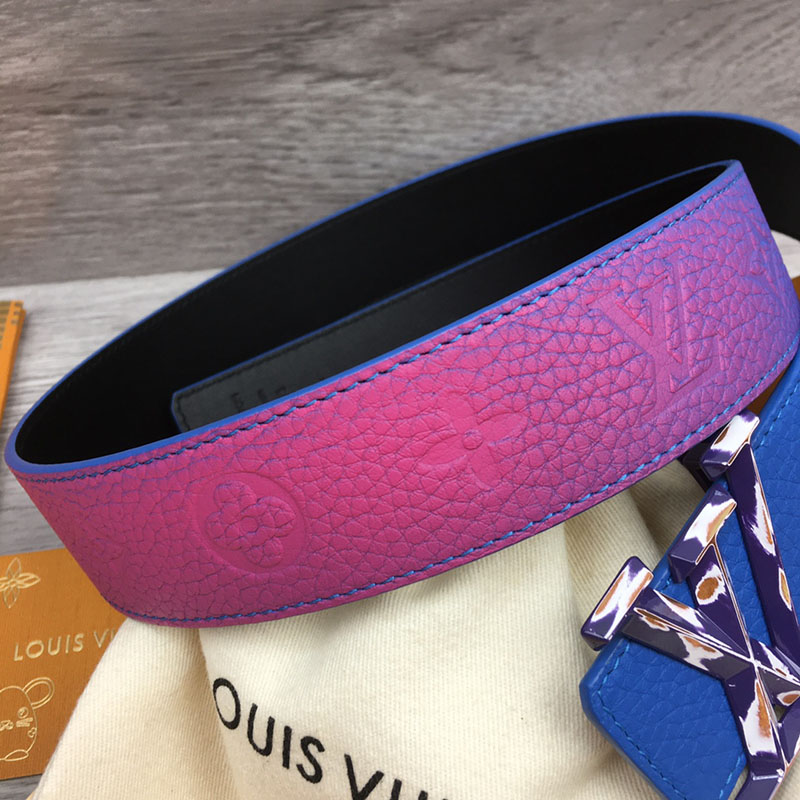 ルイヴィトン ベルト・LV イニシャル 40MM リバーシブル ブルー トリヨンレザー シルバー金具 ヴィトン ベルト メンズ 人気 2410645 - 画像 (8)