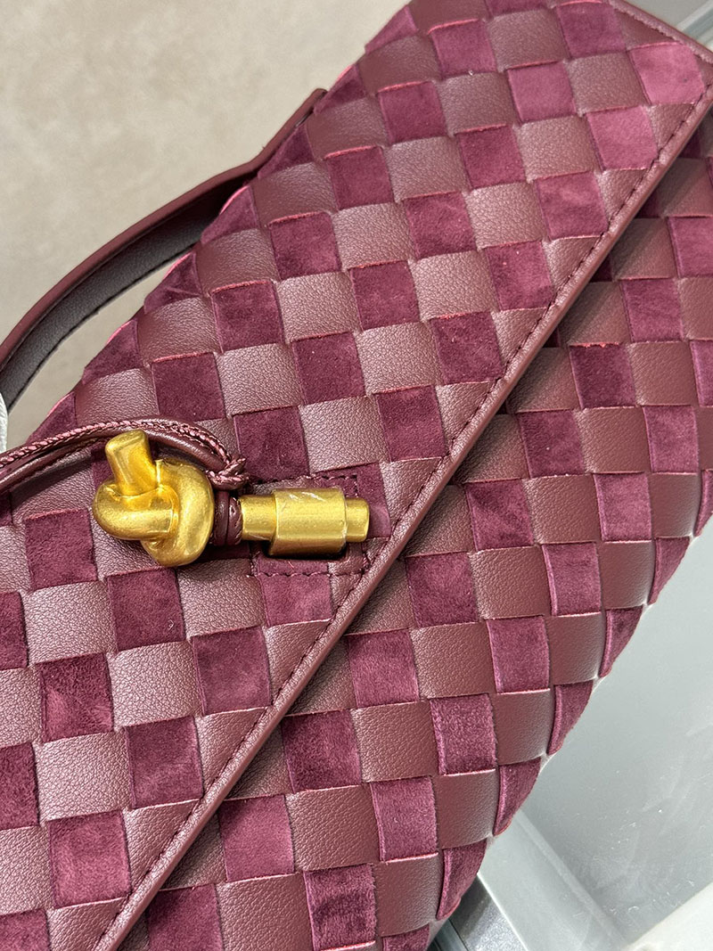 N品 Bottega Veneta ボッテガ・ヴェネタ アンディアーモ クラッチバッグ バローロ 741511VCPP32250 ラムスキン、カーフ ゴールド金具 激安優良店 - 画像 (3)