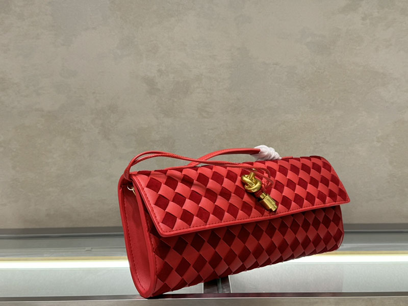 N品 Bottega Veneta ボッテガ・ヴェネタ アンディアーモ クラッチバッグ ヴェルニ 741511VCPP36459 ラムスキン、カーフ ゴールド金具 激安優良店 - 画像 (6)