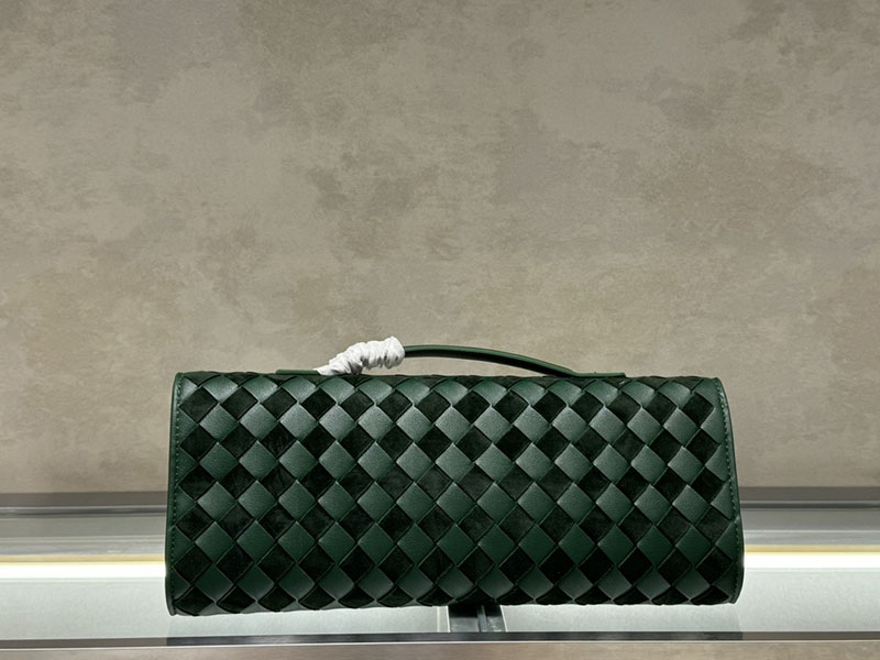 N品 Bottega Veneta ボッテガ・ヴェネタ アンディアーモ クラッチバッグ グリーン 741511VCPP36666 ラムスキン、カーフ ゴールド金具 激安優良店 - 画像 (5)