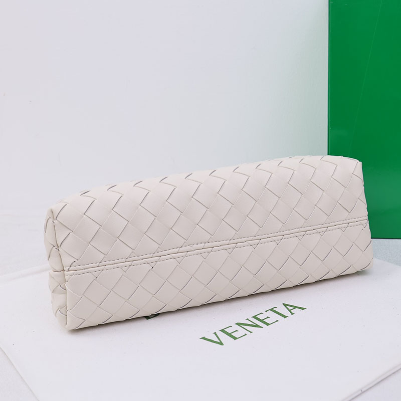 N品 Bottega Veneta ボッテガ・ヴェネタ スモール イーストウエスト アンディアーモ チョーク 766010VCPP19143 ラムスキン ゴールド金具 激安優良店 - 画像 (6)