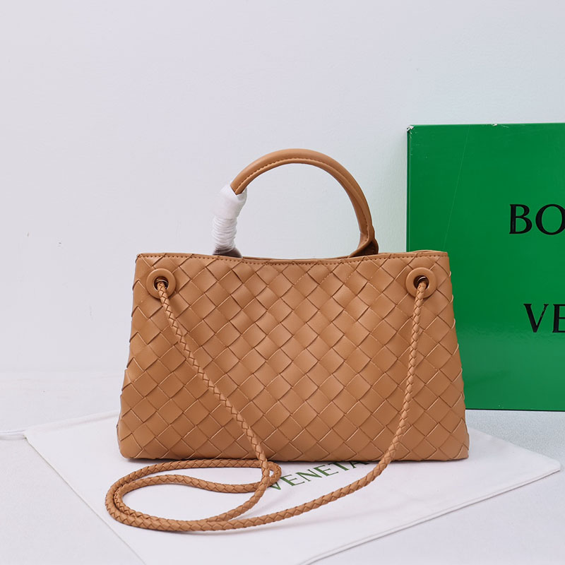 N品 Bottega Veneta ボッテガ・ヴェネタ スモール イーストウエスト アンディアーモ キャラメル 766010VCPP19830 ラムスキン ゴールド金具 激安優良店 - 画像 (9)